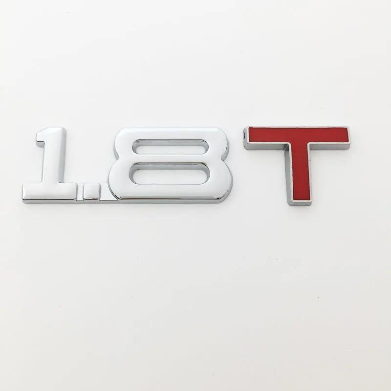 3D kovový automobil s objemem 1,3 1,4 1,5 2,4 1,6 1,8 2,0 2,2 2,5 2,8 3,0 T, logo objemu, zadní část kufru, emblém, odznak, samolepka na vozidlo