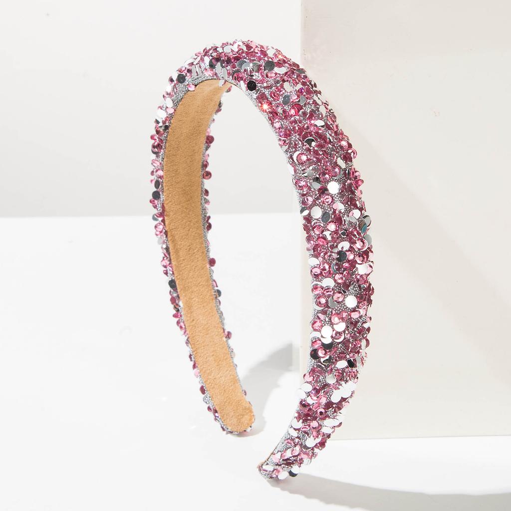 Rhinestone-encrusted Thin-edged Headband for Women, Fashionable, Sophisticated, Light Luxury, Fresh, Sweet, and Versatile Hair Accessory.