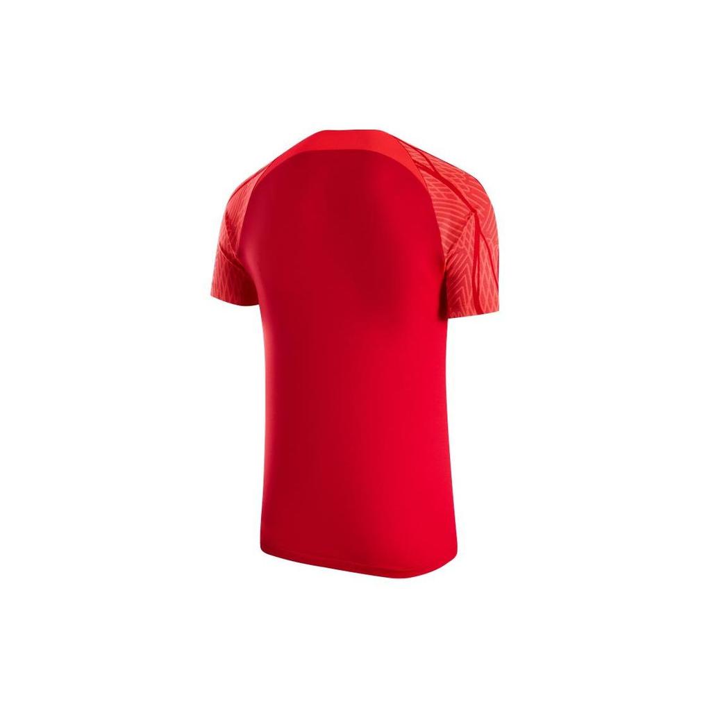 Nike Dri-Fit Logo Crew Neck Comfortable Quick-Dry Casual Short Sleeve Football Shirt Men tops University-Red Bright-Deep-Red White HF0525-658