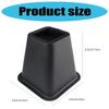 Elevadores de Muebles Multiusos de 6 Pulgadas de Alto Portátiles Resistentes Materiales Plásticos Extensores de Patas de Cama Juego de 4 Uso Diario