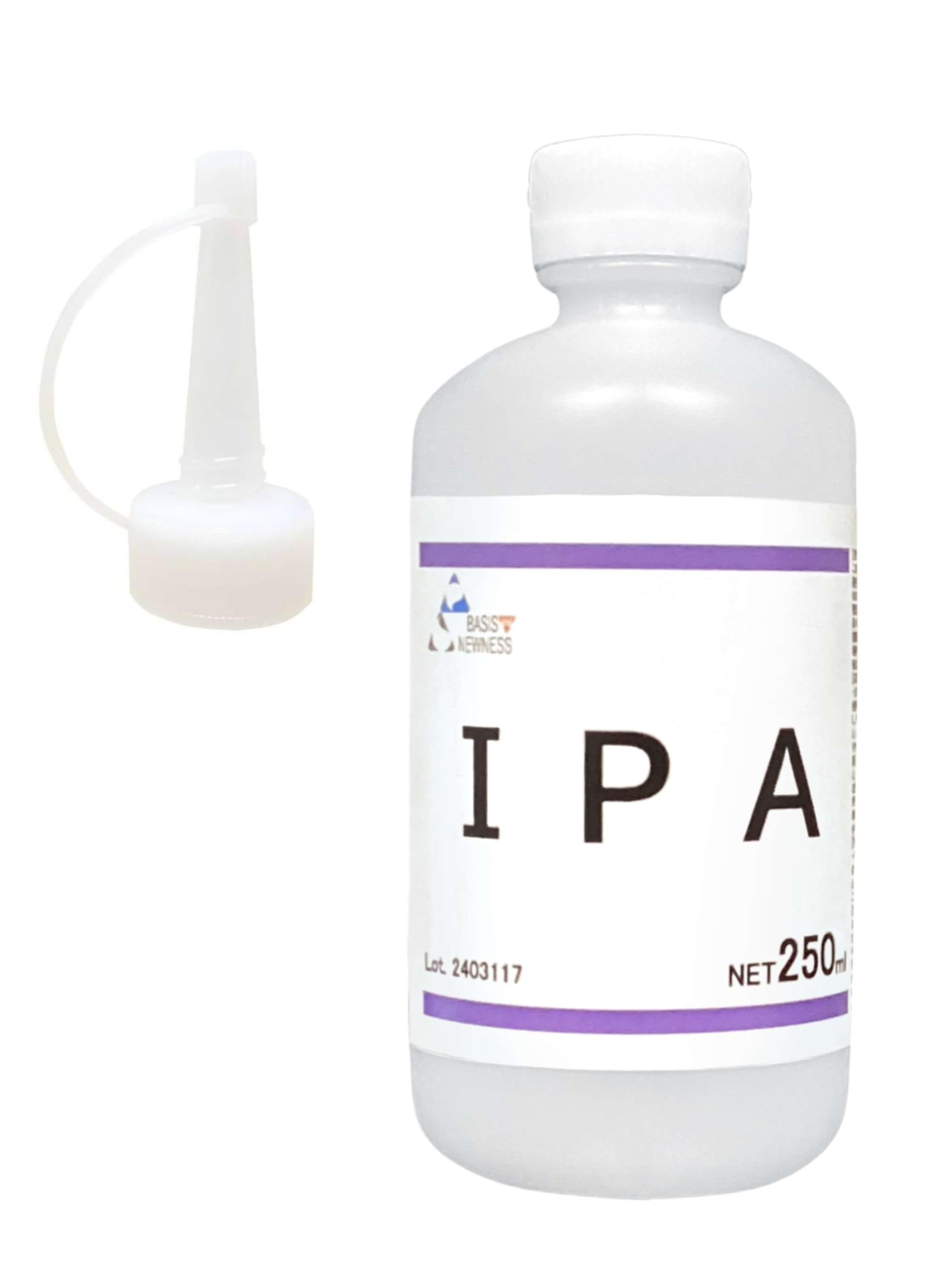 

250 мл Изопропиловый спирт с этикеткой Точный налив , Спирт для очистки стекла, Чистота 99,9%+, Крышка. Бренд B.N. Обезжиривание, Удаление, (250мл)