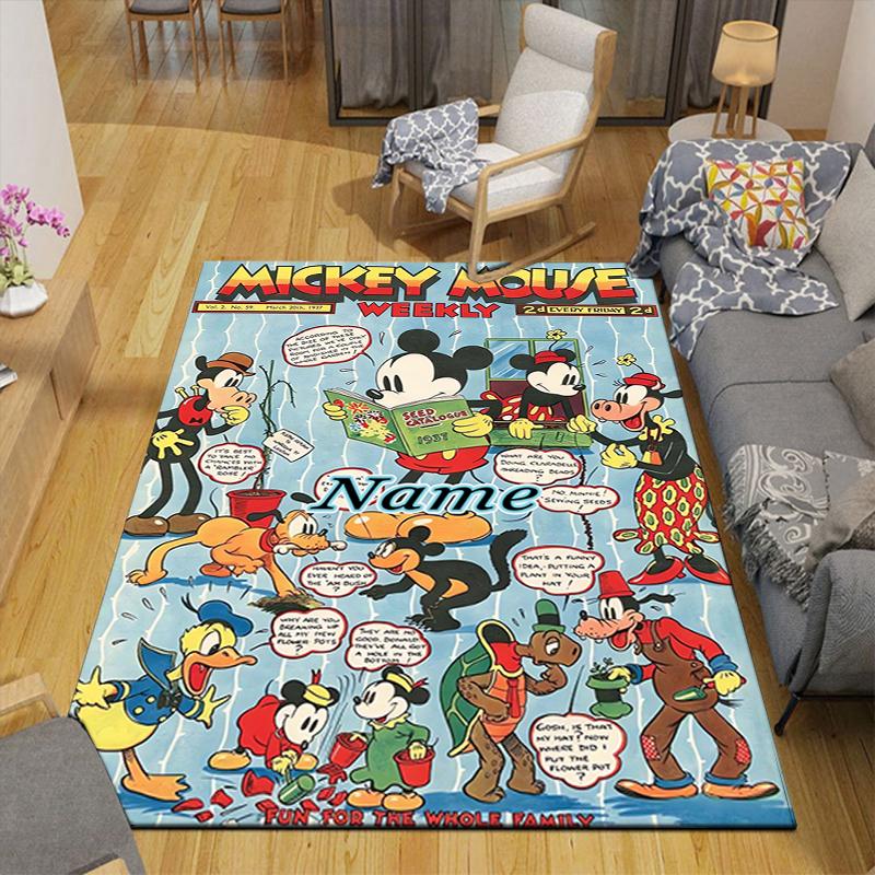 Custom 1Pc Mickey Minnie'S Adventure Rug Office Carpet Indoor Outdoor Entrance Doormat Nonslip Soft And Comfortable Living Room D916128