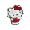 KT Cat Cartoon Children's Coral Fleece Hand Towel - Cute, Hanging, Double Layer, Thick, Absorbent, and Soft.