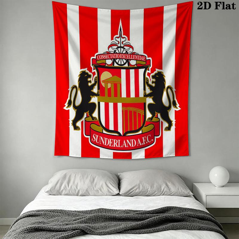 Sunderland Wall Tapestry Aesthetic Wall Hanging Printed Fabric Blanket Decorative Tapestries for Bedroom Living Room Home Decor