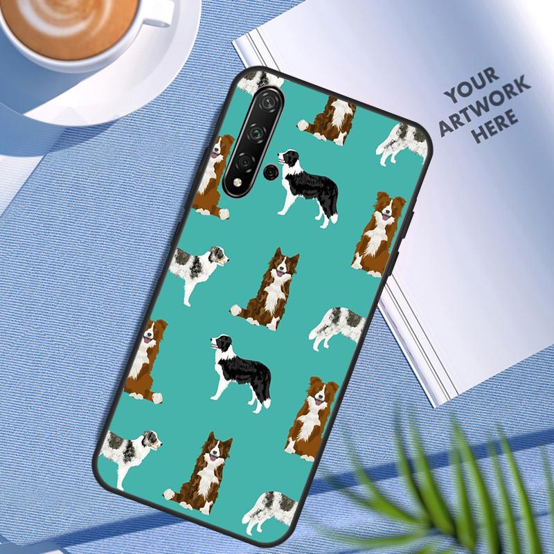 Border Collie Dog For Huawei Nova Y90 Y60 Y70 Y91 Y61 Y72 Y73 3i 7i 8i 11 12i 9 10 SE P20 P30 Pro P40 Lite Case