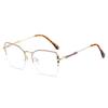 Women's High-End Photochromic Blue Light Blocking Glasses with Clear, Versatile Lenses - Metal Frame, Prescription Ready