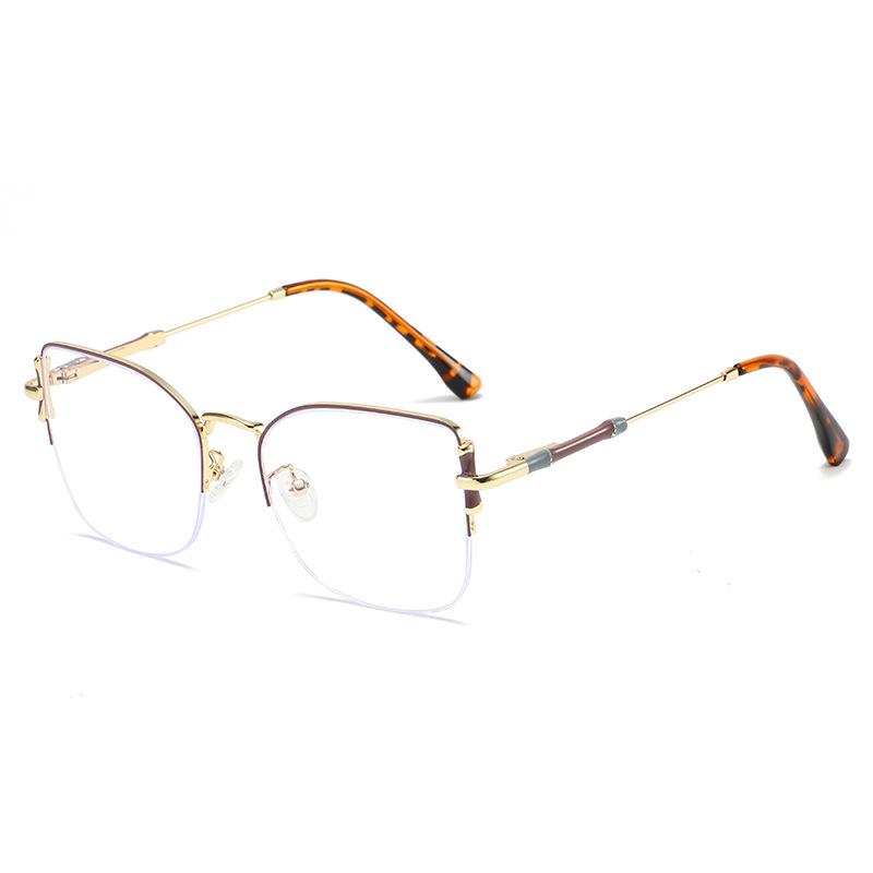 Women's High-End Photochromic Blue Light Blocking Glasses with Clear, Versatile Lenses - Metal Frame, Prescription Ready