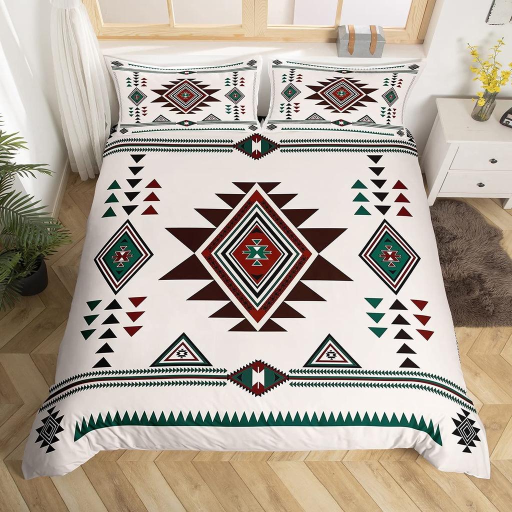 Tribal Duvet Cover Sets For Teens Queen King Lightweight Quilt Covers Western Geometric Bedding Sets Bedroom Decor No Comforter