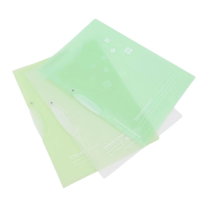 

3PCS Large Capacity Transparent Thick File Storage Clip Test Paper Collection Document Storage File Organization Student Office Supplies