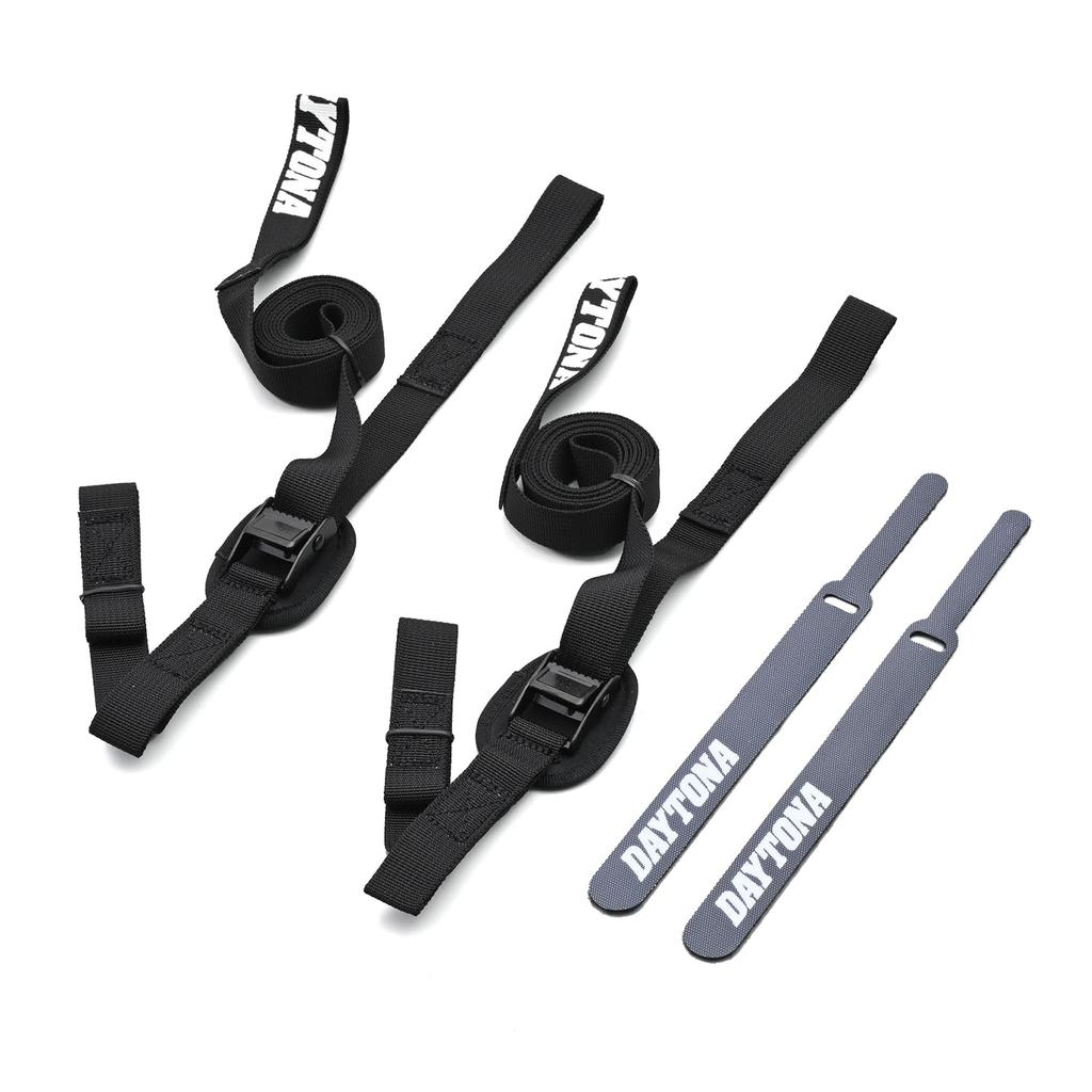 Daytona 42147 Motorcycle Lashing Belt, 2 Pieces, Cam Buckle Type, Load Capacity 220.5 lbs
