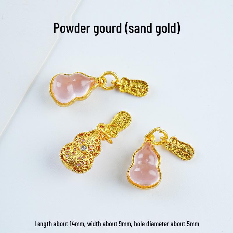 Year of the Horse Sand Gold Non-Fading Drip Oil Beaded DIY Bracelet and Jewelry Accessories.