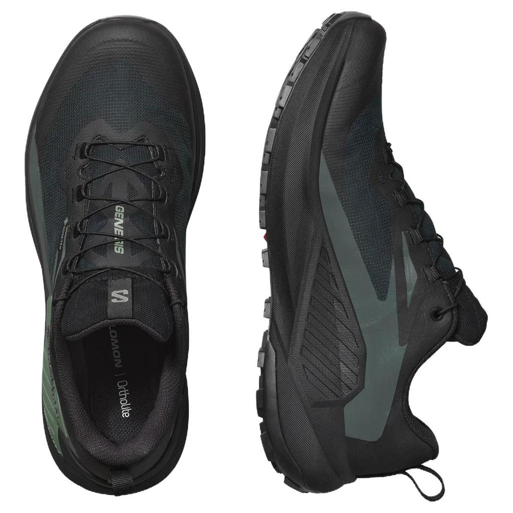 SALOMON Genesis GORE-TEX Black Urban Chic Men Sneakers Agave-Green L47518700