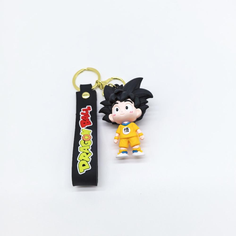 New Fashion Bag Accessories Cartoon Goku Vegeta Super Saiyan Keychain Kawaii llavero Gift for Fans&Couples(Birt