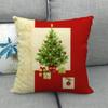 Vánoční jednoduchý dárek na večírek čtvercový povlak na polštář používaný pro domácí dekoraci pohovky na polštář (45 cm * 45 cm)