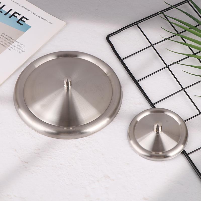 7.5/14CM Stainless Steel Leak Proof Cup Lids Durable Dust-proof Mug Cover Drink Cup Lid Kitchen Fresh Keeping Cover