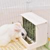 Feeder, Food Rack with Lid, Premium Cage Accessories, Feeding Station, Feeder for Ferrets And Guinea