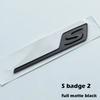 Long Underline S R C Badge ABS Car Emblem for Mercedes Benz AMG C63S E63S GTS GT63S GLC63S A45S CLA45S GLE63S Trunk Logo Sticker XG1