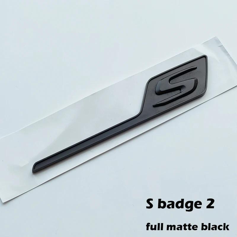 Long Underline S R C Badge ABS Car Emblem for Mercedes Benz AMG C63S E63S GTS GT63S GLC63S A45S CLA45S GLE63S Trunk Logo Sticker XG1
