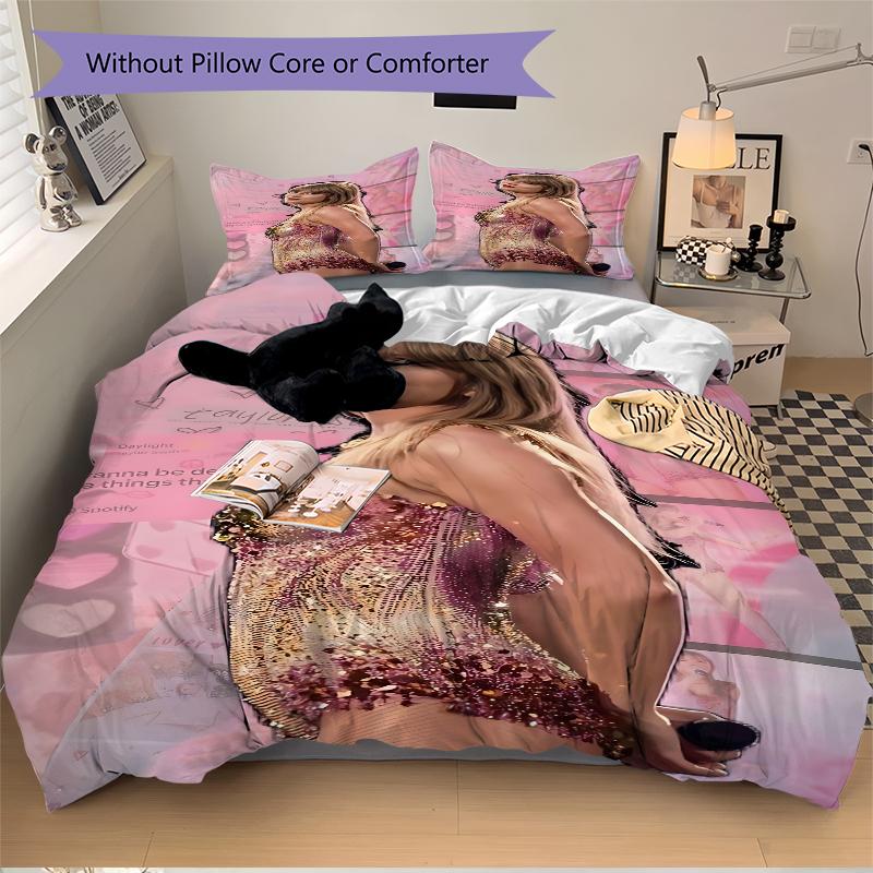 3Pcs Taylor Swift'S Dress Bedding Sets For All Sizes New 3D Printed Bed Cover Comforter Duvet Cover Pillowcase Bedroom Decoration