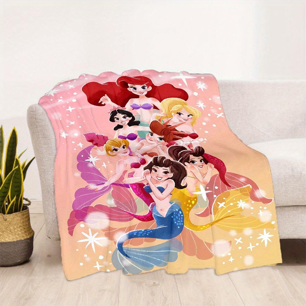 1pc, Disney Princess Cartoon Blanket,Living Room, Travel, Camping, Car Blankets