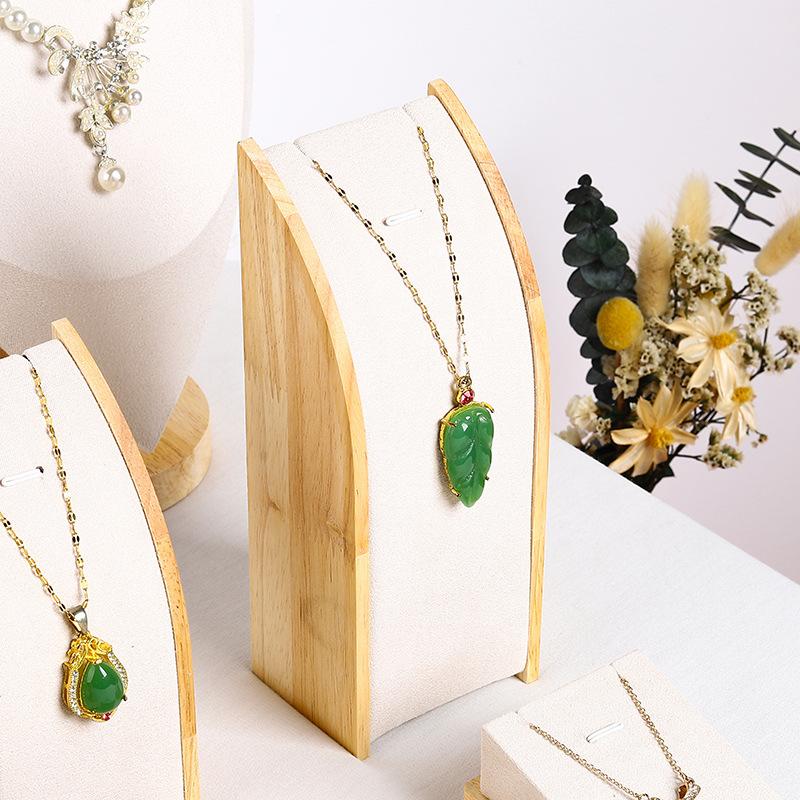 Velvet Jewelry Necklace Rings Pendants Model Bust Show Exhibitor Display Mannequin Stand Organizer Earrings For Woman