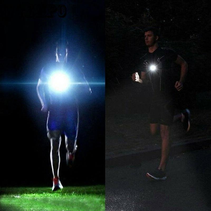2PCS Outdoor Exercise Lighting Lamp USB Charging Chest Lamp Riding Lamp Mountain Climbing Camping Lamp Night Running Lamp