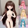 With Gold Brown Hair Doll Head High Quality 10 Styles Plastic Black Long Hair Europe Red Hair 1/6 BJD Doll/30cm Doll