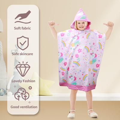Cartoon Baby Badetuch Mikrofaser Kinder Bademantel Umhang Kapuzenumhang Kinder Strand Schwimmen Umziehen Robe Umhang Handtuch