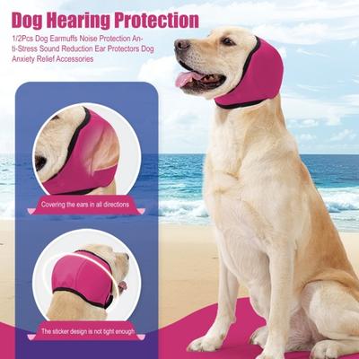 1/2 Bucăți Căști de Protecție pentru Urechile Câinilor Protecție la Zgomot Anti-Stres Reducere a Sunetului Protecție pentru Urechi Accesorii pentru Ameliorarea Anxietății la Câini