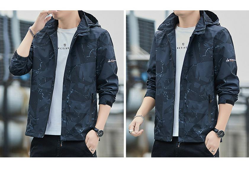 Eldoria 2025 Men's Camouflage Windbreaker Jacket for Spring and Autumn - Outdoor, Windproof, Casual Sports.