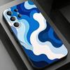 Moderne Kunst Wellen Handyhülle für Samsung Galaxy S20,23 Ultra S24,22 Plus S25,26,21FE TPU Hülle