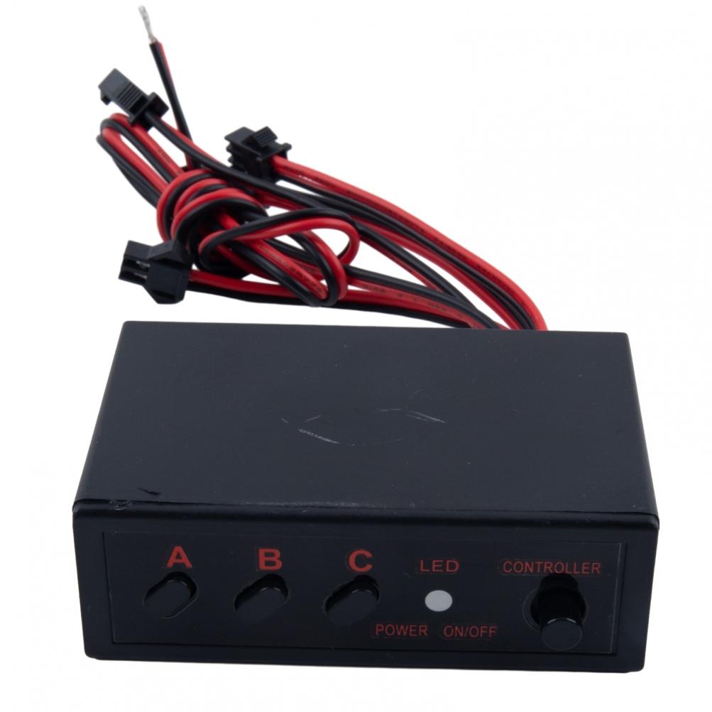 4 Ways LED Strobe Flash Light Lamp Flasher Flashing Controller Box 12V