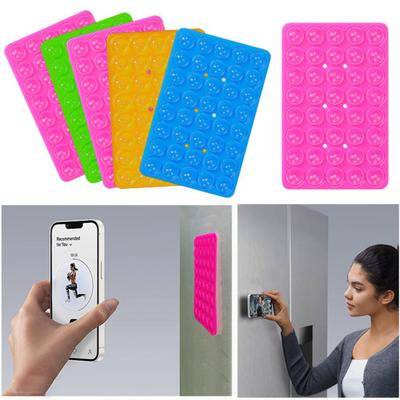 Double-sided Suction Cup Silicone Phone Mount Phone Suction Case Adhesive Phone Selfies Videos Holder