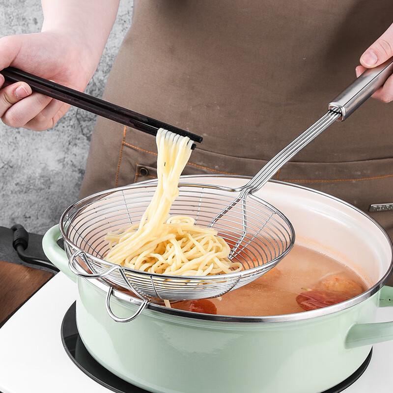 Thick Four-Line Stainless Steel Skimmer Ladle