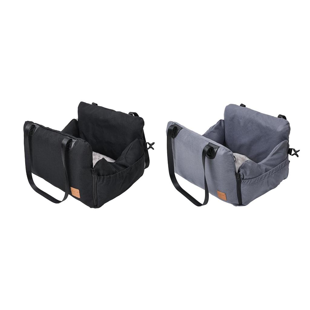 Dog Car Seat with Storage Pocket Comfortable Pet Travel Safety Car Seat Portable Kennel for Kitty Small and Medium Dogs Cats