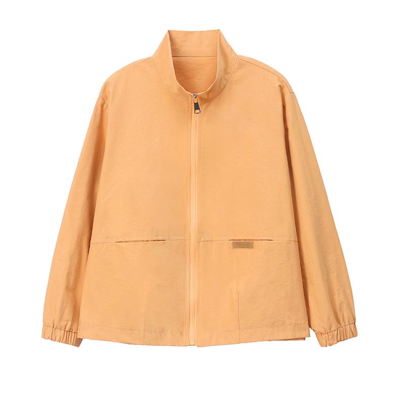 Plus Size Women's Casual Slimming Short Jacket - 2025 Spring Korean Style, Loose Fit, Long Sleeve Top