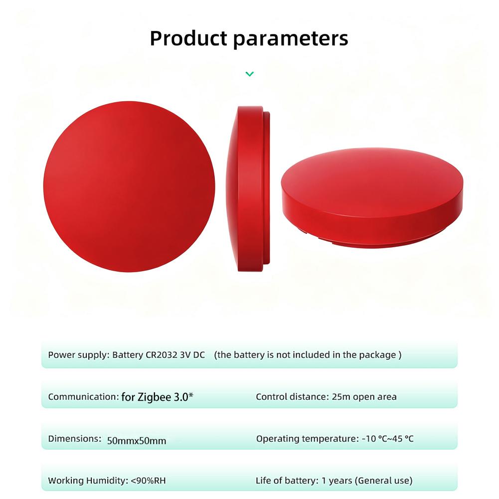 Für ZigBee Drahtloser Smarter Tastendruck-Szenenschalter für Tuya mit Ein/Aus-Fernbedienung und Szenenanpassung