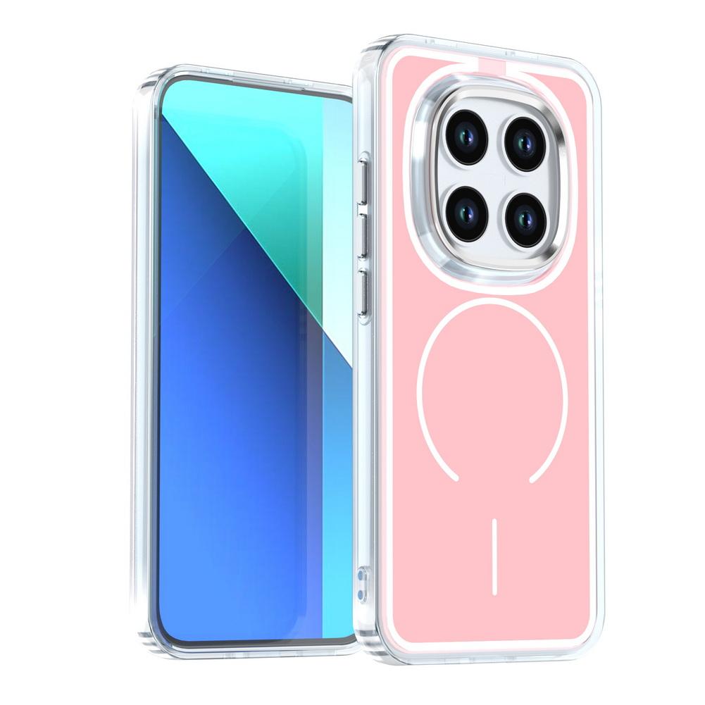 Frosted Hit Color Armor Matte PC Case For Xiaomi Redmi Note 15 Pro+ Magnetic Wireless Charging Metal Lens Shockproof Cover