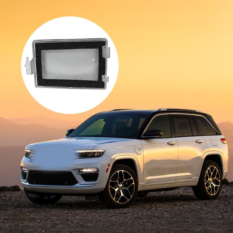 Rear License Plate Lamp Cover Precise Fit High Brightness IP67 Waterproof Polycarbonate Housing 68020954AB 68020955AB