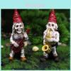 Halloween Music Skeleton Dwarf Resin Statue For Festive Decor And Celebration Gifts