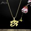 Stainless Steel Egyptian Eyes Car Pendant for Women Men Statement Mythology Eye of Ra Horus Symbol Car Bag Pendant Jewelry