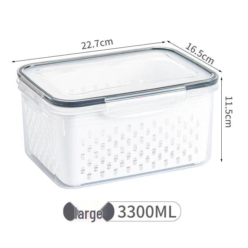 Yamo Kitchen Microwaveable Draining Storage Container