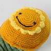 Sunflower Sweater for Turtle Knitted Warm Outfit with Adjustable Strap Winter