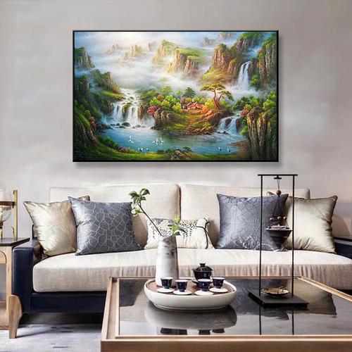 American Country Pastoral Style Living Room Dining Room Background Decorative Painting Bedside Bedroom Hotel Canvas Painting Art