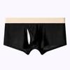 Men's Summer Sexy Ice Silk Thin Breathable Side Open Flat Angle Briefs