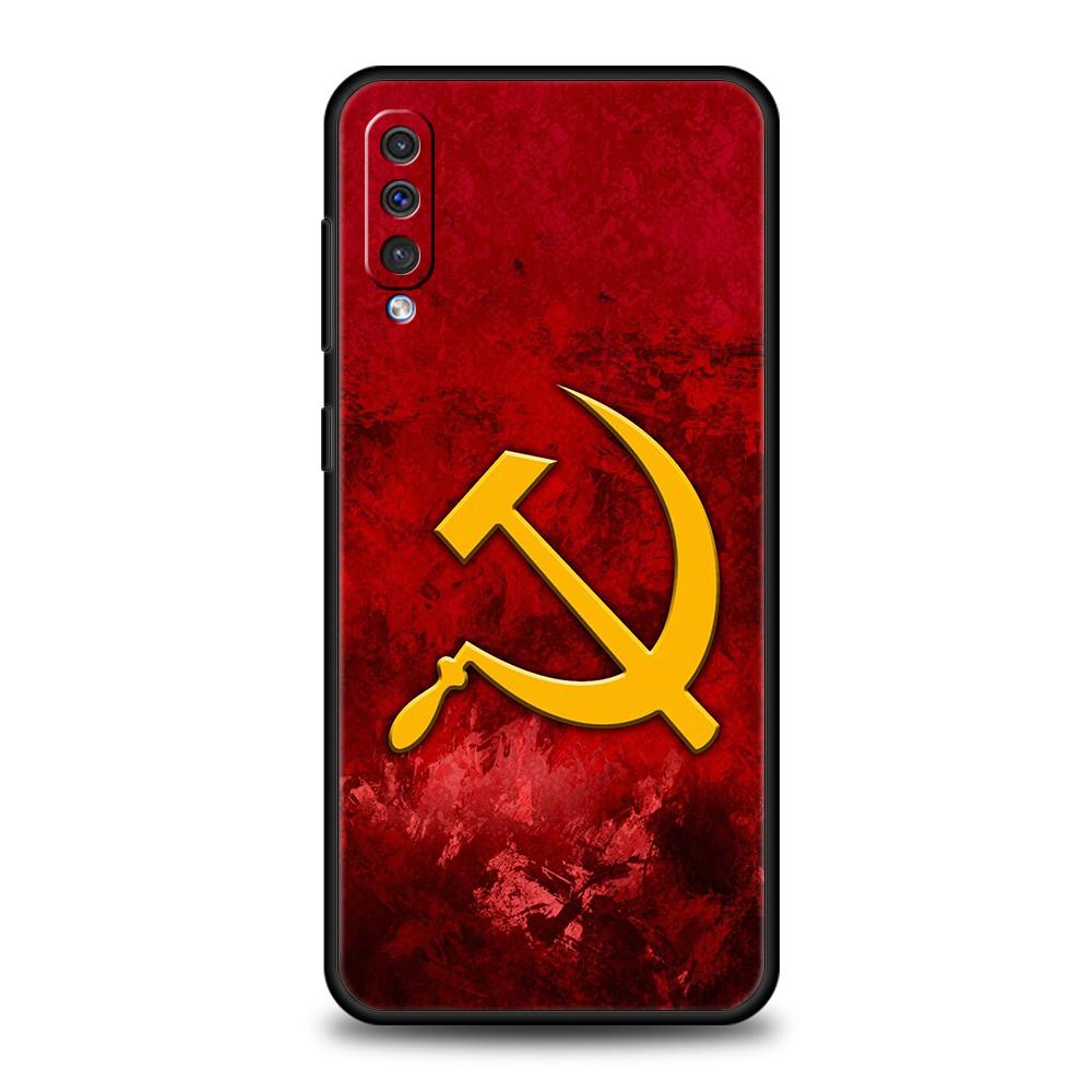 CCCP flag Phone Case For Samsung A56 A36 A26 A24 A16 A14 A12 A32 A50 A70 A20S A22 A30 A40 A34 A54 A42 A52 A04s A06 5G Cover Samsung A56 5G