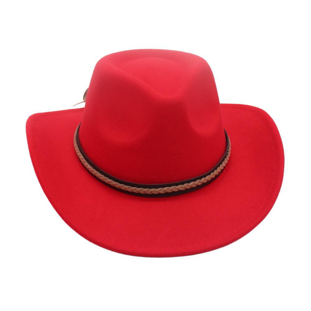 Nuovo Cappello Topper Etnico, Accessori Retrò con Piume Metalliche, Cappello da Cowboy Western, Cappello Jazz in Feltro per Uomo e Donna, Coppia
