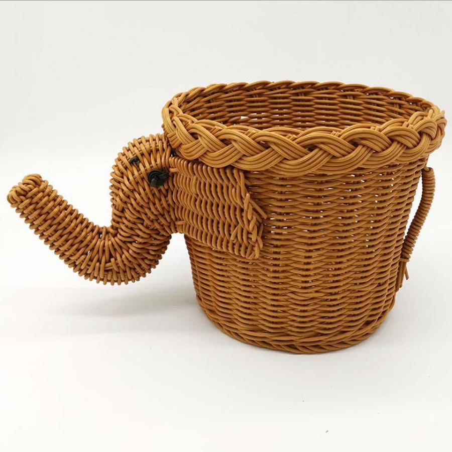 Cesta de Armazenamento Cesta de Frutas Estante de Mesa de Centro para Sala de Estar Criativa Moderna Casa Plástico Cestas de Vime Decorativas de Mesa