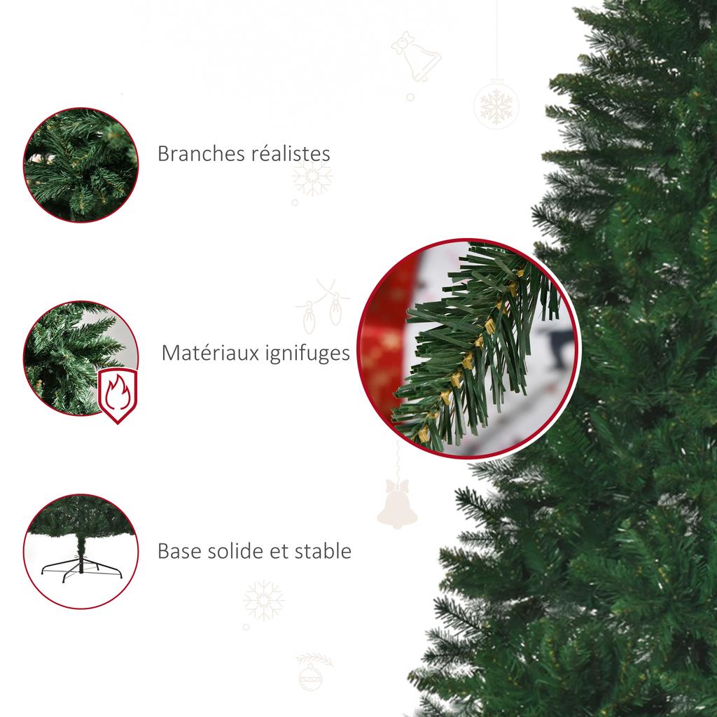 Artificial Christmas Tree 240H cm 1499 Branches Needles Nordmann Imitation Highly Realistic Green