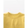 2026 Summer Boys' Korean Style Striped Lycra Cotton Round Neck T-shirt